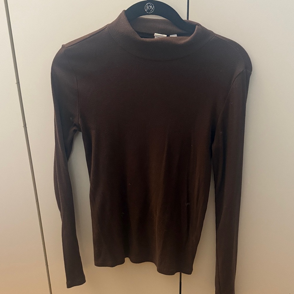 GAP Brown Long Sleeve Turtleneck